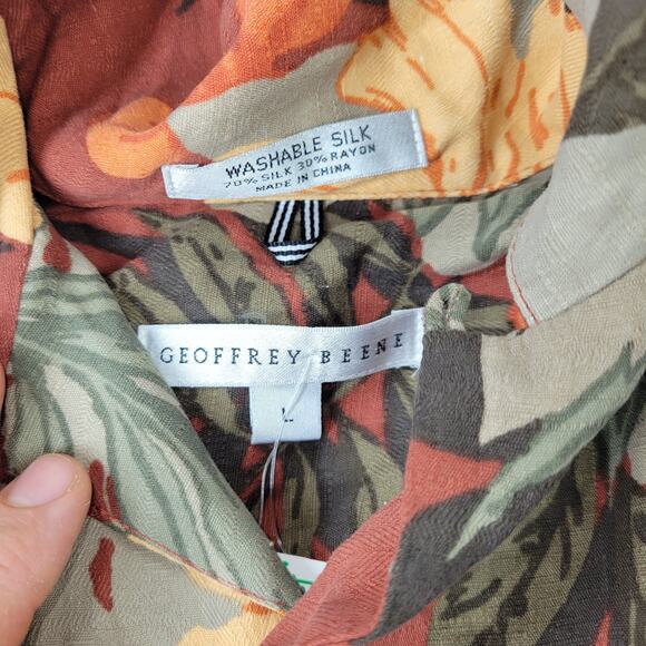 Vintage Hawaiian Shirt Mens Sz Large Lot of 54Rayon Linen Silk NWT Y2k Summer - Picture 7 of 14